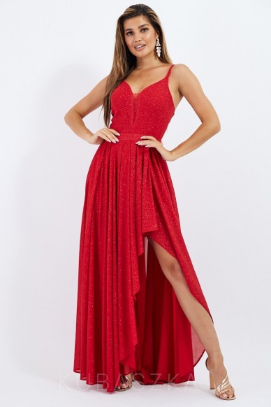 Sukienka Armina - asymetryczna czerwień