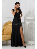 Długa sukienka Salma- czarna poświata