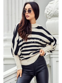 Moda Swetry Swetry oversize Colloseum Sweter oversize jasnoszary Melan\u017cowy W stylu casual 
