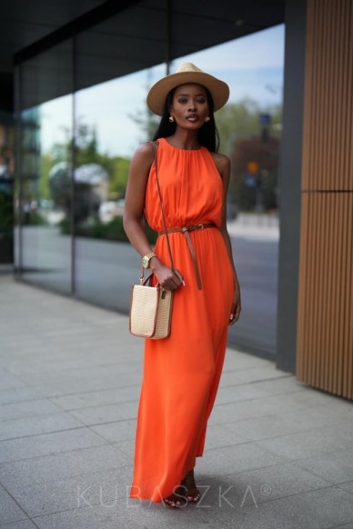 Sukienka Atena maxi - orange