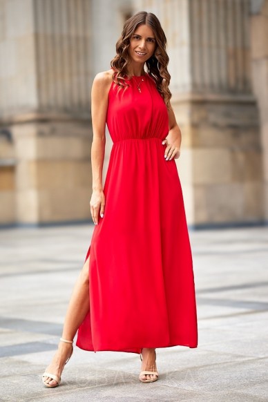 Sukienka Atena maxi - czerwień